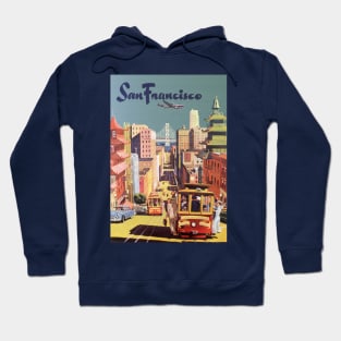 Vintage Travel Poster from San Francisco Hoodie